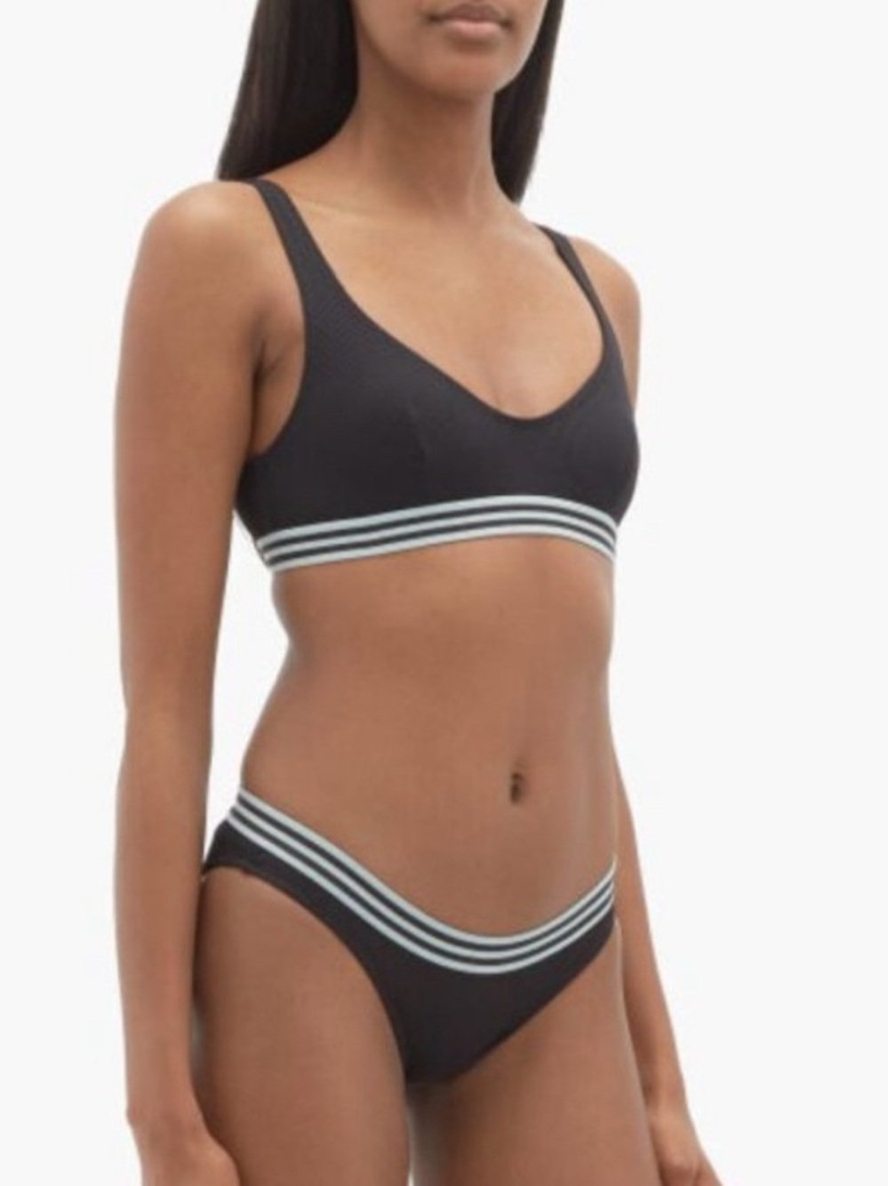 Solid & Striped Black Katie Bikini Top and Madison Bottom Size S